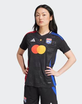 adidas Performance - Olympique Lyonnais 24/25 - Auswärtstrikot aus Jersey in Schwarz