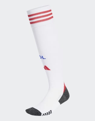 adidas Performance - Olympique lyonnais 25/26 Domicile - Chaussettes - Blanc