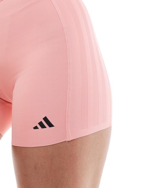 adidas Performance optime 4 inch shorts in pink ASOS