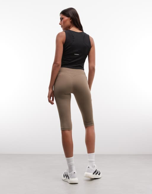 adidas Performance Optime capri leggings in khaki, 5 of 5