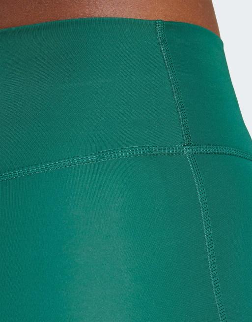 adidas performance - Optime - Lange legging in groen en wit, 4 van 5