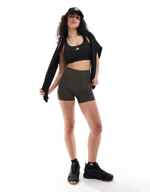 adidas performance Optime Leggings verdi da 4 ASOS