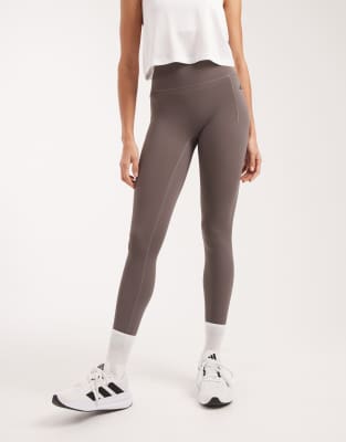 adidas Performance - Optime Power - 7/8-Leggings in Anthrazit-Grau