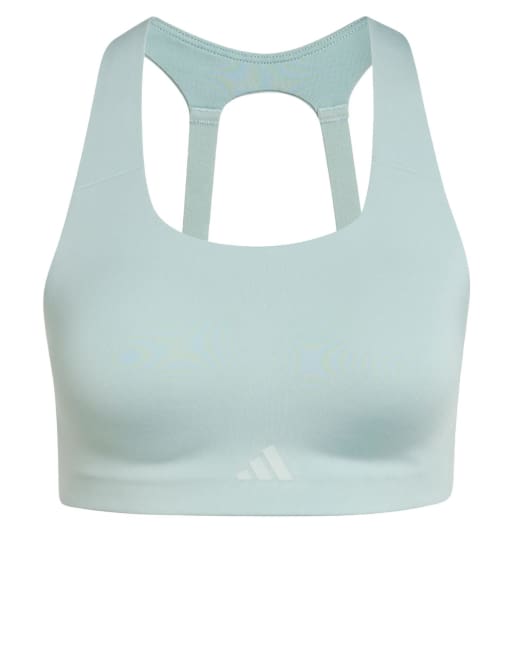 adidas performance Optime Power high support bra in wonder sage, 4 of 4