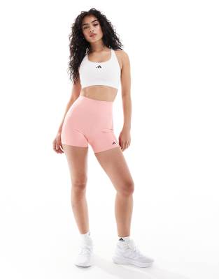 adidas Performance - Optime - Shorts in Rosa, 10 cm Schrittlänge