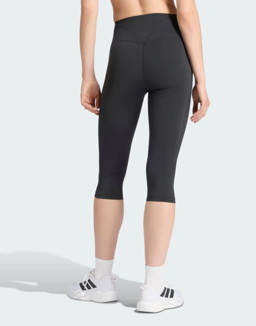 adidas performance Optime Workout Contour Capri-Leggings in Schwarz, 2 von 4