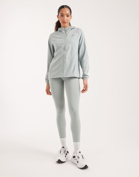 adidas performance Optime workout full length leggings in wonder sage - view 1