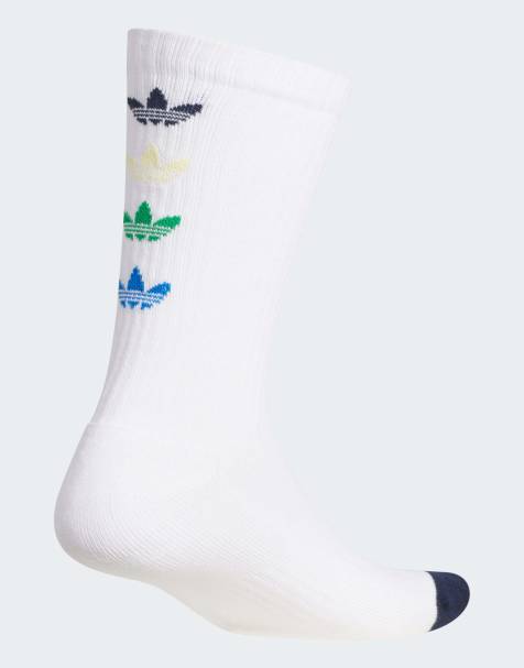 adidas Performance – Originals – Crew-Golfsocken in Weiß mit Dreiblatt-Logo - view 1