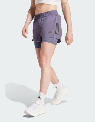 adidas Performance - Own The Run Climacool - 2-in-1-Shorts in Preloved Violet-Lila