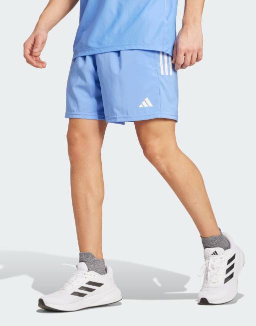 adidas performance Own the run shorts in blue fusion