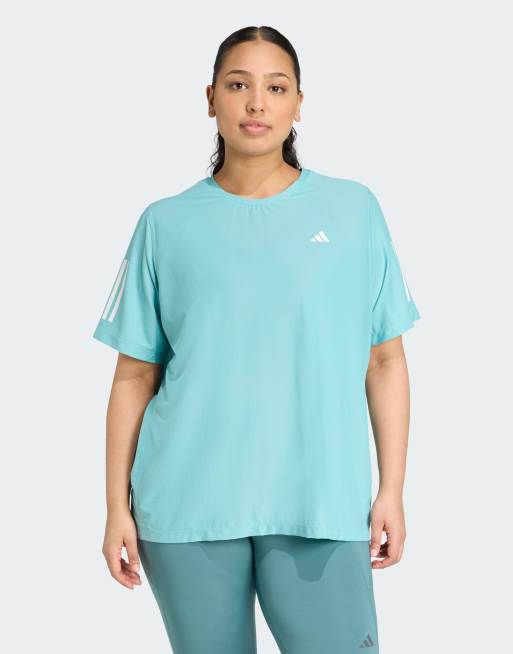 adidas performance Own the run tee in mint