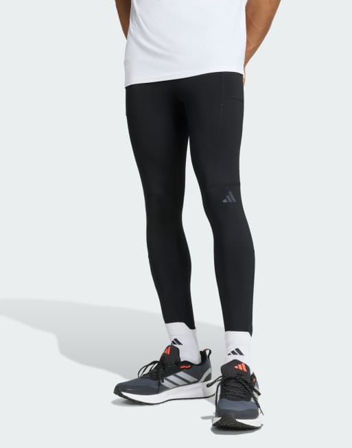 adidas Performance – Own The Run Winterized – Czarne legginsy