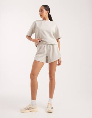 Pacer - Short de sport en tissu gaufré - Beige-Neutre XL