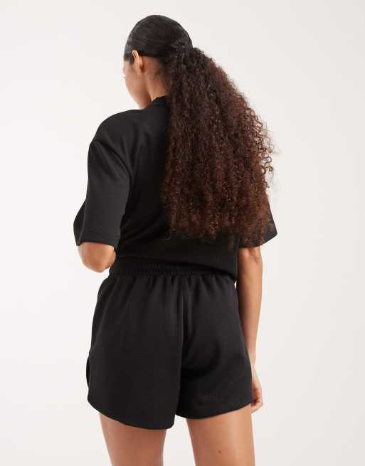 adidas performance – Pacer Workout – Svarta, våfflade shorts, 5 av 5