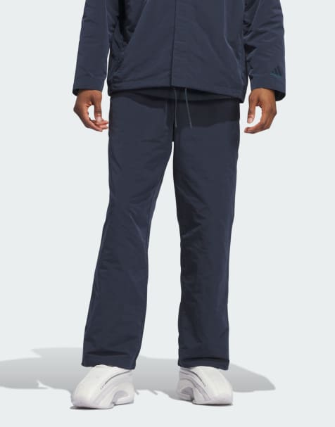 adidas performance - Pantalon style basketball à boutons pression - Encre crépuscule - view 1