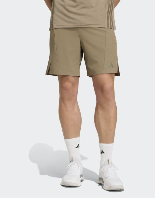 adidas performance pantaloncini da allenamento Designed for training color kaki six