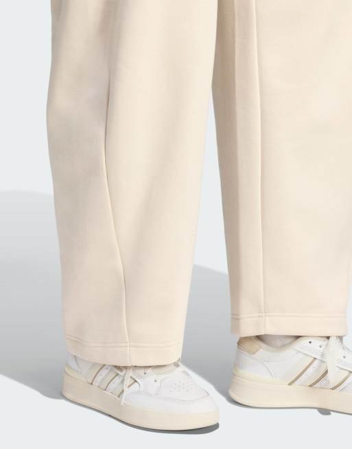 adidas performance pantalones barrel de forro polar 3 bandas en gris pizarra, 4 de 4