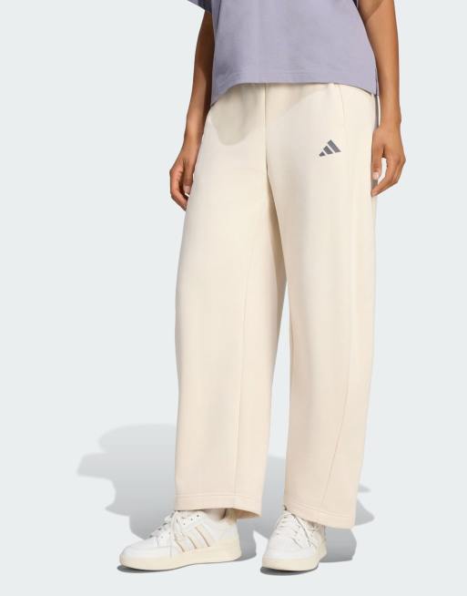 adidas performance pantaloni barrel in pile da studio a 3 strisce color ardesia