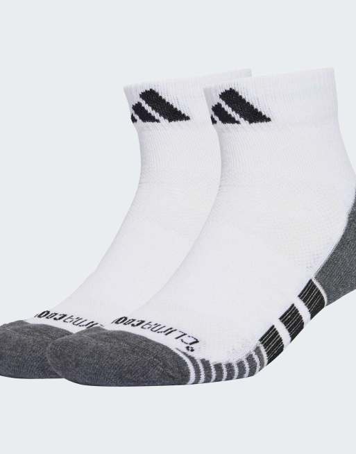 adidas Performance - Performance Climacool - Pakke med 3 par hvide sokker med for og sorte detaljer i kvart længde