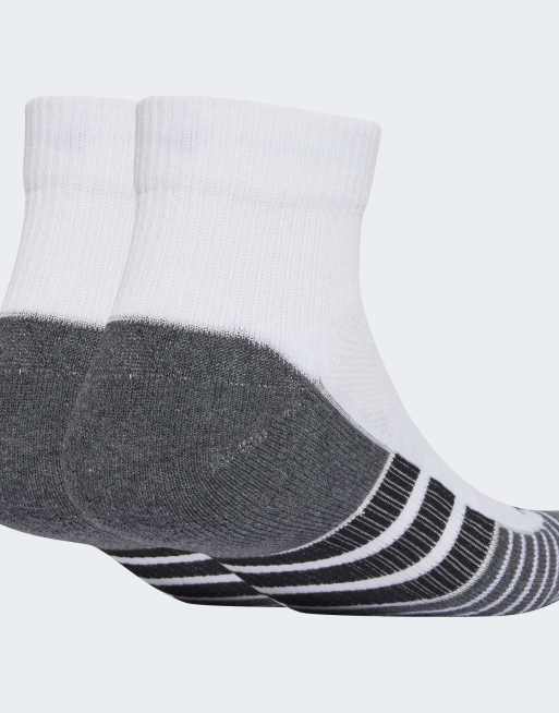adidas Performance - Performance Climacool - Pakke med 3 par hvide sokker med for og sorte detaljer i kvart længde, 3 af 3