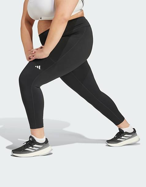 Running Plus Size Women's Tummy Control Sports Leggings With Wide