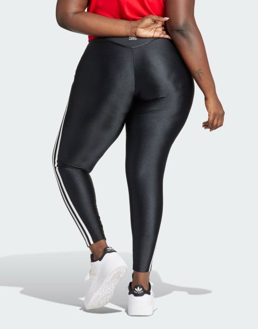adidas - Performance Plus - Legging met 3-stripes in zwart, 3 van 4