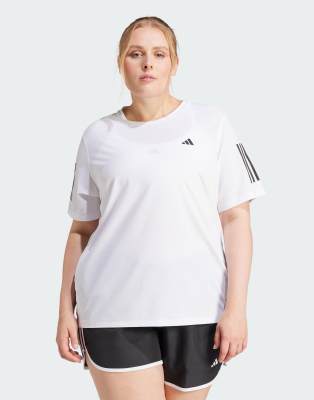 adidas Performance Plus - Own The Run - T-shirt in wit