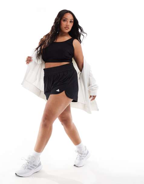 adidas Performance Plus - Pacer Essentials - Short en maille à taille haute - Noir - view 1