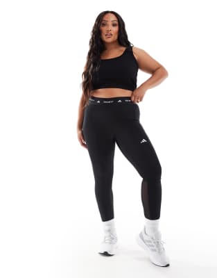 Adidas Performance Plus Techfit Stash Pocket Fulllength Leggings In Black - Asos Adidas New In 1st November 2024