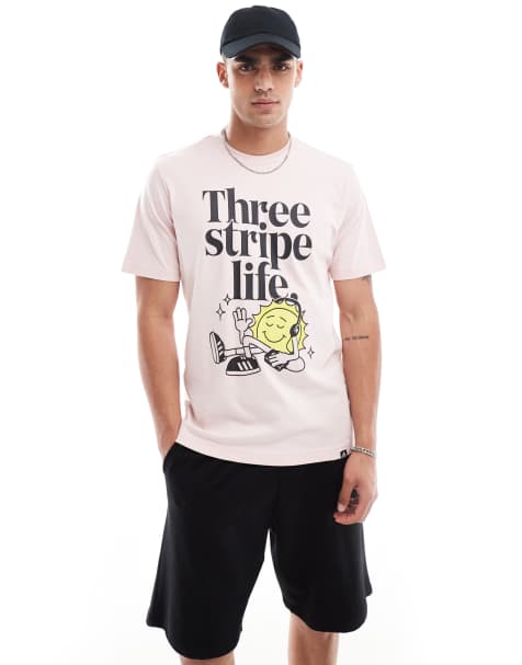 adidas performance - Positive - T-shirt rosa con stampa - view 1