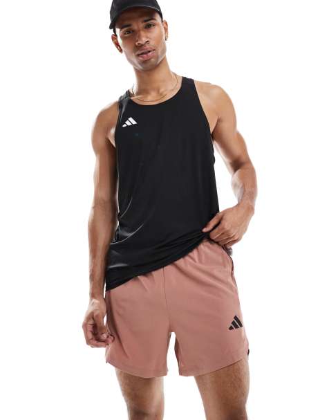 adidas Performance power 3-stripes shorts in red - view 1