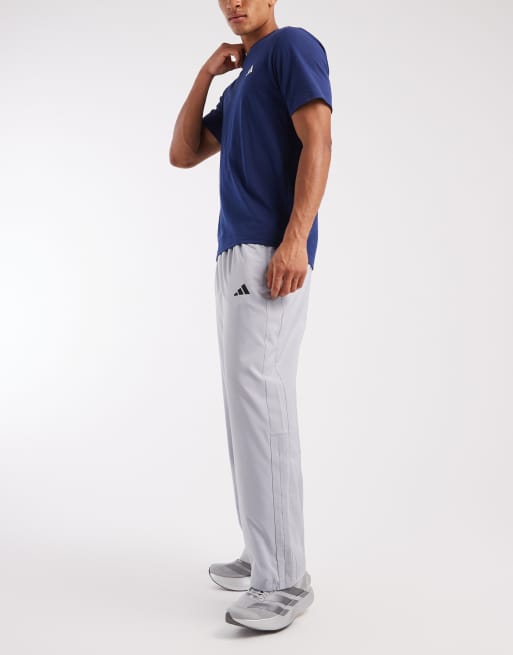 adidas performance Power essentials workout pants in light grey, 3 of 5