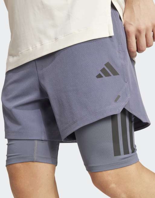 adidas Performance - Power - Pantaloncini 2-in-1 color onice / nero