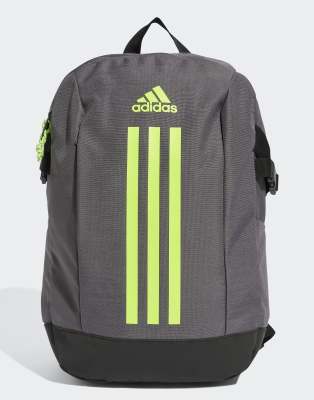 adidas performance - Power - Rucksack in Grey Strata / Lucid Lemon-Grau