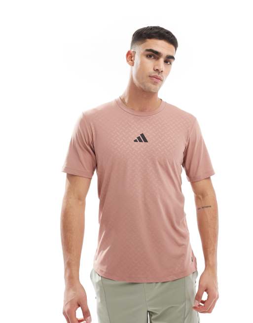 adidas Performance – Power – T-Shirt in Rot mit den drei Streifen