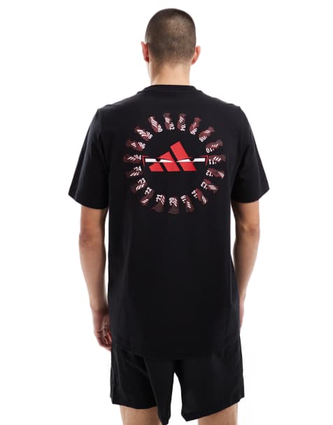 adidas Performance predator history graphic tee in black - view 1