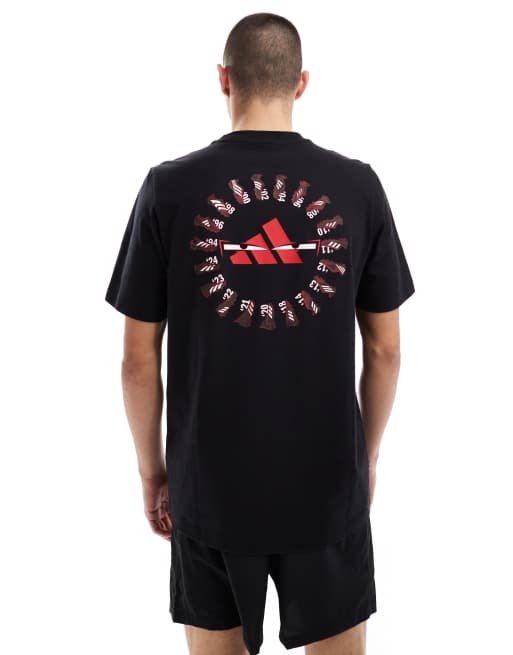 adidas Performance - Predator History - Sort T-shirt med grafik