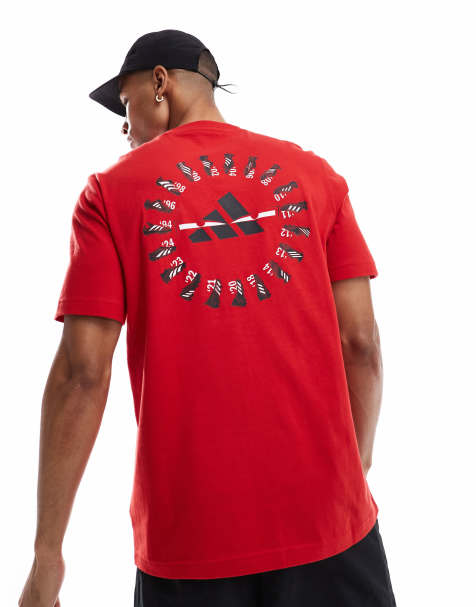 adidas Performance - Predator History - T-shirt met grafische print in rood - view 1