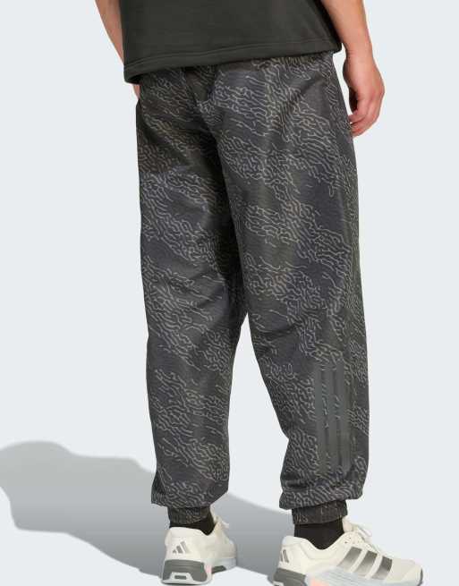 adidas performance Primelift workout aop pants in grey five / black, 3 of 4