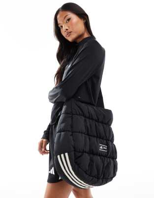 adidas Performance quilted bag in black