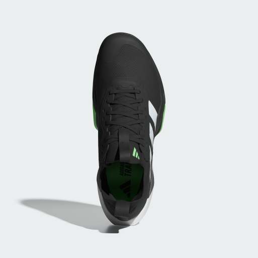 adidas performance – Rapidmove Adv 2 HIIT – Czarno-biało-limonkowe buty sportowe, 3 z 4