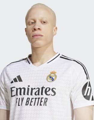 adidas performance Real madrid 24/25 home authentic jersey in white / white