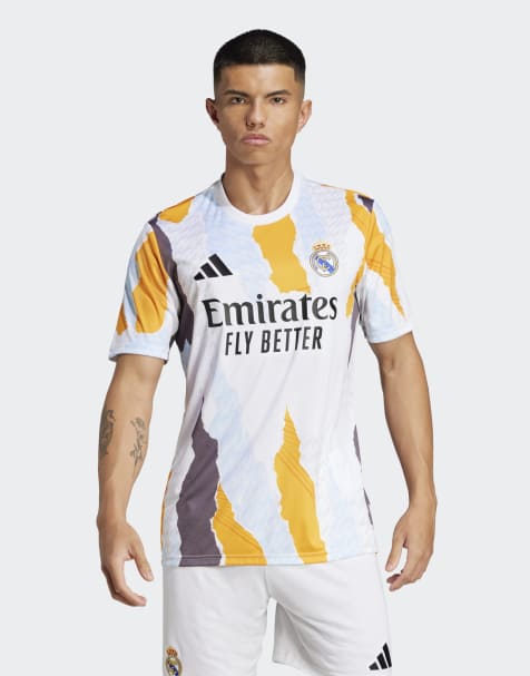 adidas Performance - Real Madrid 24/25 - Maillot d'avant-match - Blanc, orange crew et anthracite - view 1