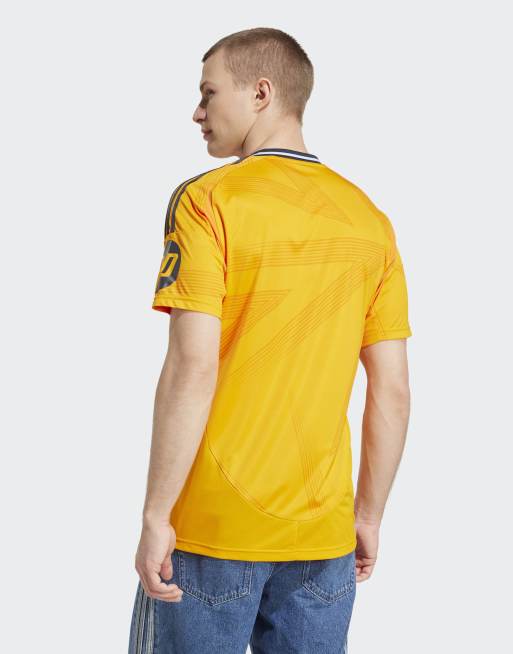 adidas Performance – Real Madrid 24/25 – Orange bortatröja i jersey, 3 av 4