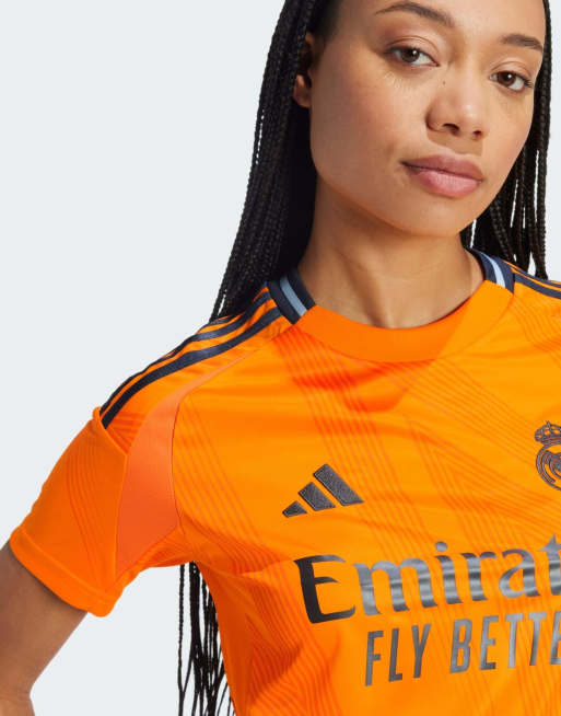 adidas Performance – Real Madrid 24/25 – Orange bortatröja i jersey, 4 av 4