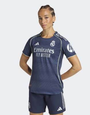 adidas Performance - Real Madrid 25/26 Authentic - Auswärtstrikot in Legend Ink-Schwarz