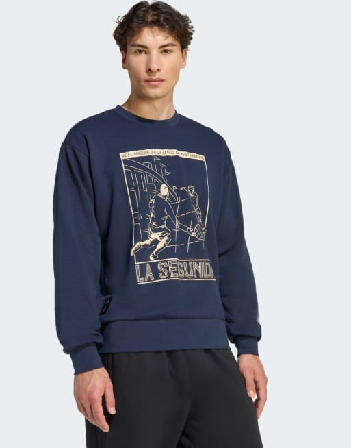 adidas Performance - Real Madrid Heritage - Sweat-shirt ras de cou - Encre légendaire