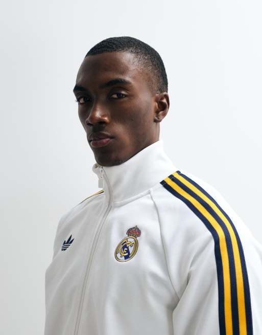 adidas Performance – Real Madrid Originals – Biały top dresowy, 3 z 5