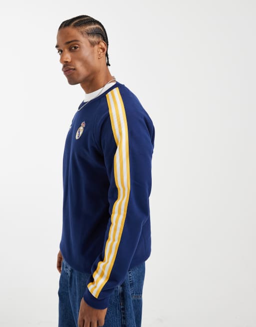 adidas Performance - Real Madrid Originals - Mørkeblå sweatshirt med rund hals, 4 af 5