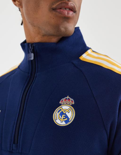 adidas Performance - Real Madrid Originals - Mørkeblå trøje med halv lynlås, 2 af 5